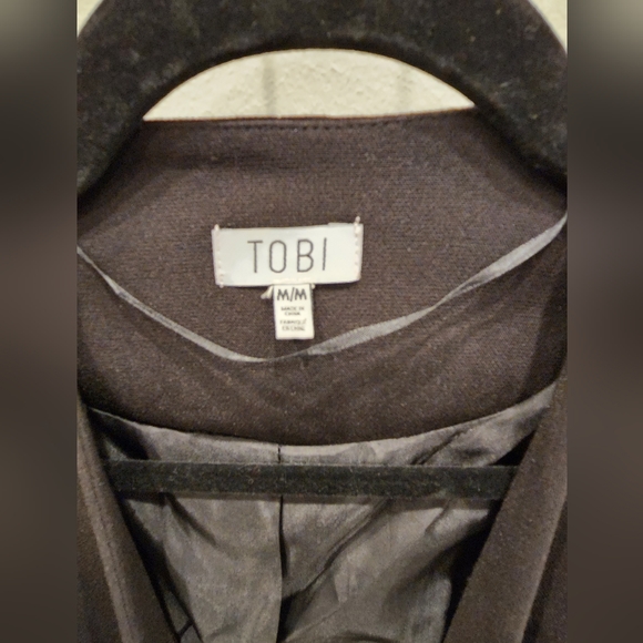 Tobi Blazer with Zipper Pocket Details, Black, Size US M - Picture 3 of 8